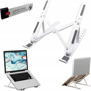 Stojan na notebook / tablet, nastavitelný, univerzální, bílý, robustní