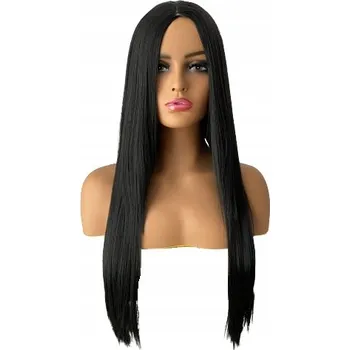 Karnevalová paruka Texas Hair paruka dlouhé vlasy černá