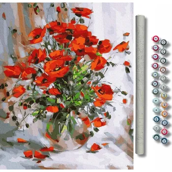 Obraz Obrázek k vymalování podle čísel Artnapi Tančící Květiny 40x50 cm bez rámu
