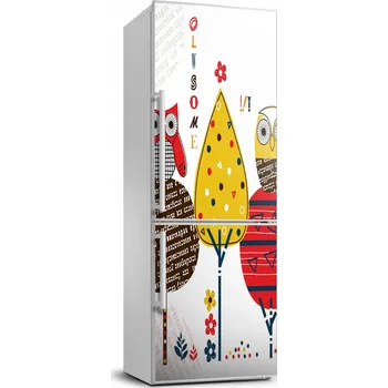 Fototapeta Samolepka na ledničku - Sova na stromech 70x190 cm