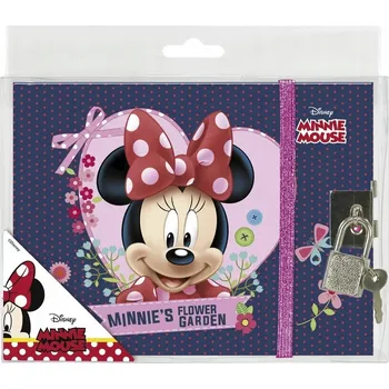 Zápisník Deník Derform Minnie Mouse vícebarevný
