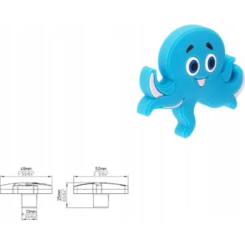 Nábytková úchytka SIRO H234-50RU43 modrá