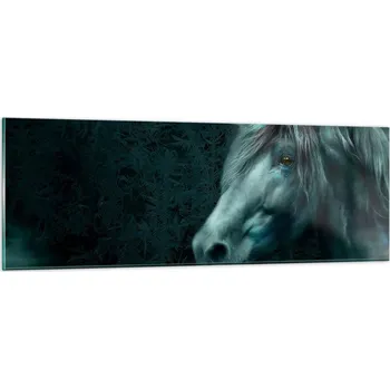 Obraz Obraz na skle do obýváku ložnice 90x30 jednorožec obrazy na zeď sklo