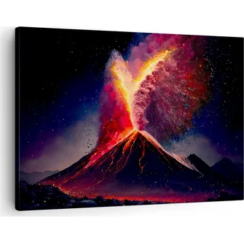 Obraz Obraz na plátně do obýváku ložnice 70x50 sopka foto obrazy na zeď