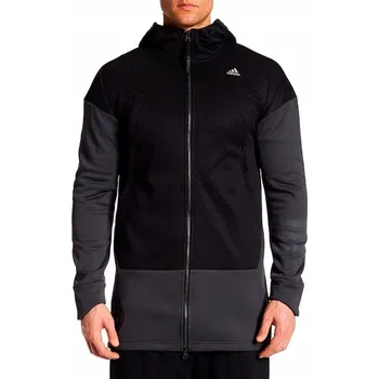 Pánská mikina Pánská mikina Adidas černá s kapucí Hoodie XA8407 S