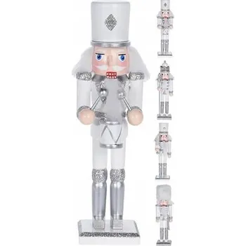 Obraz Figurka louskáček bílý 18 cm s kopím