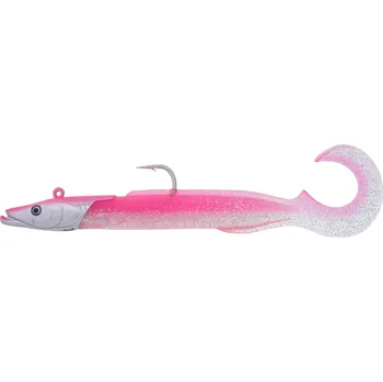 Umělá nástraha Westin Gumová Nástraha Sandy Andy Curltail Jig Glowing Lipstick Délka: 22cm, Hmotnost: 122g, Počet ks. v balení: 2+1ks