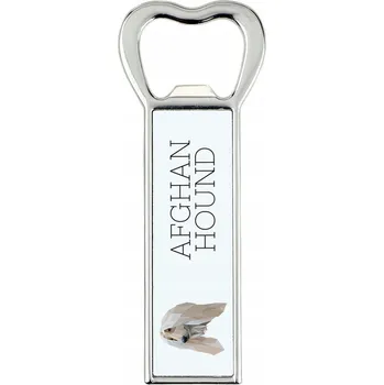 Otvírák Afghánský chrt otvírák na lahve s geometrickým psem