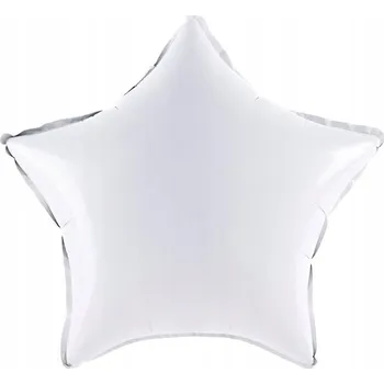Balónek [d0618] Fóliový balónek hvězda bílá 45 cm