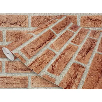 Tapeta Samolepicí PVC dekorativní Fólie s cihlovým vzorem, dýha, stolní komody
