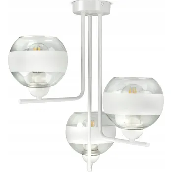Závěsné stropní svítidlo lustr bílý skleněné koule White Belt C3 LED E27