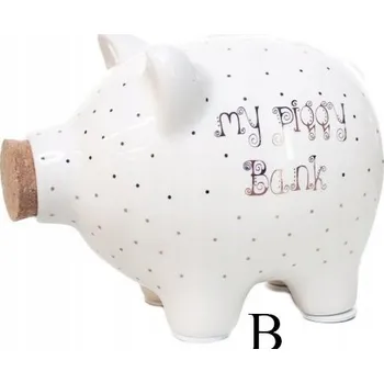 Pokladnička Keramické prasátko pokladnička MY PIGGY BANK dekorace
