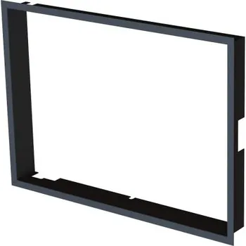 Krbová vložka BEF HOME Zazdívací rámeček čtyřstranný černý 1x90°- AQUATIC WH (V) 80, (V) 85