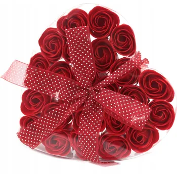 umělá květina Kytice, květinová krabička, mýdlová růže, dekorace AWGifts 5 cm