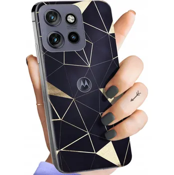 Pouzdro na mobilní telefon Zadní Kryt Hello Case pro Motorola Edge 50 Neo zlatý