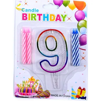 Dortová svíčka NAROZENINOVÉ SVÍČKY SVÍČKA NA DORT RŮZNÁ ČÍSLA