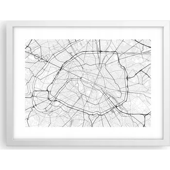 Obraz Obraz plakát v bílém rámu do obýváku 40x30 foto plakáty na zeď s motivem města