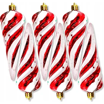 Vánoční dekorace VÁNOČNÍ BAŇKY BAŇKY VELKÉ OZDOBY VÁNOČNÍ LEDOVÉ rampouchy NEROZBITNÉ NA STROMEČEK