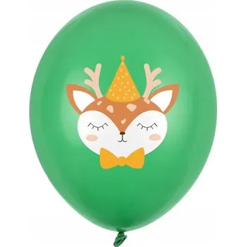 Balónek Pastelově zelené narozeninové balónky JELÍNEK 5 ks