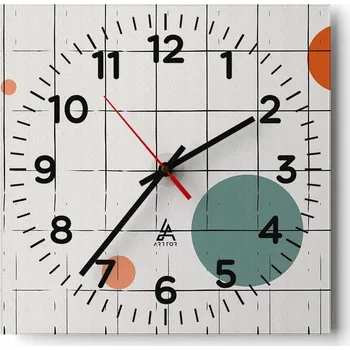 Hodiny Nástěnné hodiny do obýváku 40x40 Ticho Pozadí Bezhluké hodiny na skle Stylové Tiché