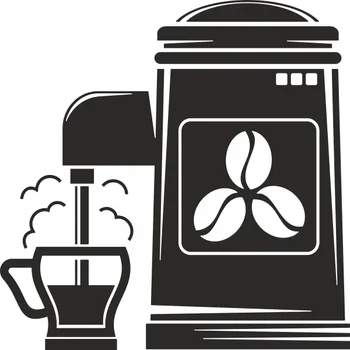 Obraz Samolepka na zeď Drukant W-K042_70K 70 x 70 cm černá