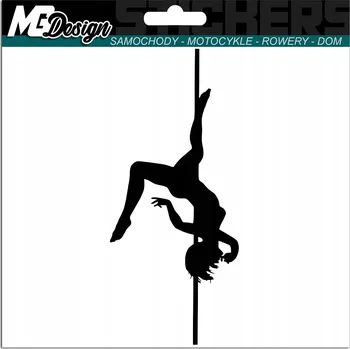 Samolepicí dekorace na vozidlo POLE DANCE PoleDance nálepka NA AUTO 18x13cm