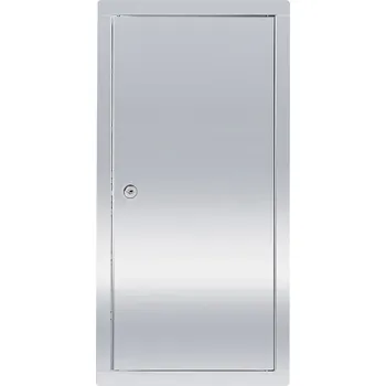 Obraz REVÍZNÍ DVÍŘKA Z NEREZOVÁ OCEL 30x60 cm, UZAMYKATELNÁ