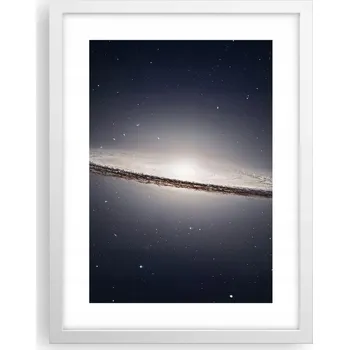 Obraz Obraz plakát v bílém rámu do obýváku 30x40 galaxie plakáty na zeď