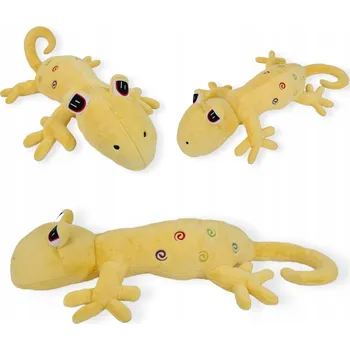 Polštář Plyšová ještěrka gekon polštář 80 cm Žlutá