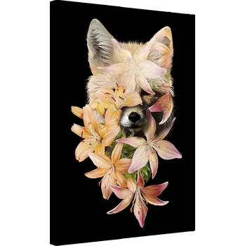 Obraz Obraz na plátně Liška v liliích 80x120