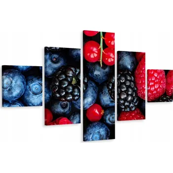 Obraz Vícedílný obraz LESNÍ OVOCE 3D Dekorace 200x120 cm