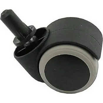 PLASTOVÉ KOLEČKO S GUMOU K KANCELÁŘSKÉ ŽIDLI 11 MM