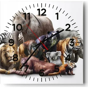 Hodiny Nástěnné hodiny do obýváku 40x40 Abstrakce Tiché hodiny Skleněné hodiny Bez hlučnosti