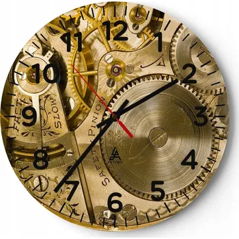 Hodiny Kuchyňské nástěnné hodiny 30x30 Moderní hodiny Skleněné hodiny do obýváku Tiché