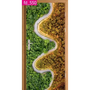 Fototapeta NÁLEPKA FÓLIE SAMOLEPICÍ NA DVEŘE LES CESTA