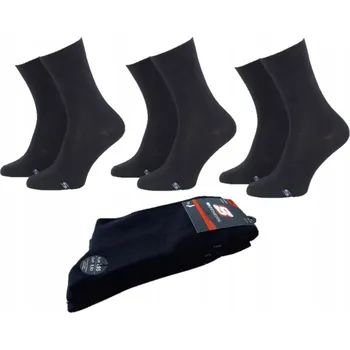 Pánské ponožky Ponožky Skechers černé, velikost 35-38
