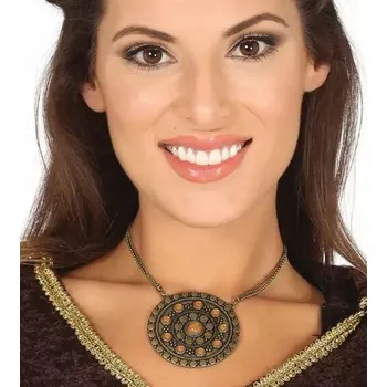 Náhrdelník STŘEDOVĚKÝ NÁHRDELNÍK s MEDAILON a KAMENY