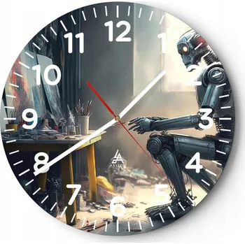 Hodiny Kuchyňské nástěnné hodiny 30x30 Moderní umělecké skleněné hodiny do obýváku Tiché