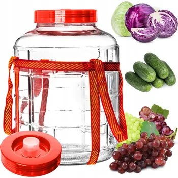 Sklenice Skleněná zavařovací sklenice Kadax univerzální 10 l čirá