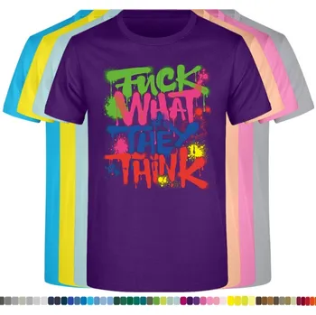 panske-levne-bavlnene-tricko-napis-F**k-What-They-Thing Barva: Purple - purpurová, velikost: S