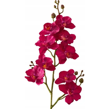umělá květina UMĚLÝ KVĚT do vázy ORCHIDEJ fialová 67 cm