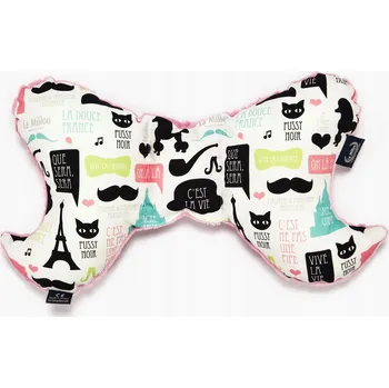 Polštář Protišokový Polštář La Millou s motýlkem v barevných barvách