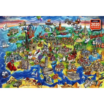 Puzzle ANATOLIAN puzzle Evropský svět 1500 dílků