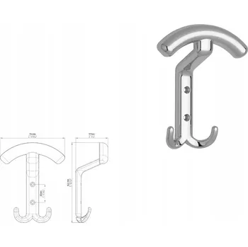 Nábytkové kování Nábytková úchytka SIRO 1064/ZN1 lesklý chrom