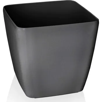 Biokrb Flower Lover Obal na květináč Quadrato Easy antracit, 24 cm, šedá
