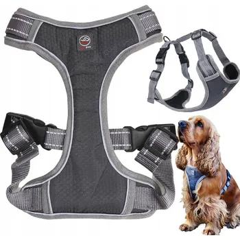 Postroj pro psa POSTROJE pro psa typu GUARD beztlakové SOLID šedé S