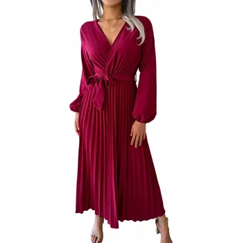 Dámské šaty A-R šaty plisovaná maxi velikost XL