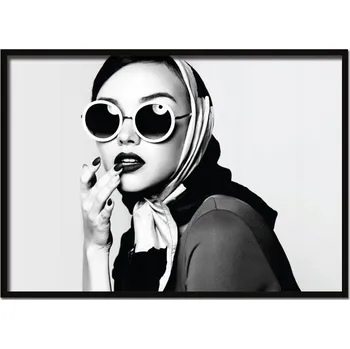 Obraz OBRAZ PLAKÁT V RÁMU 53x73 cm Retro Horizontální P814