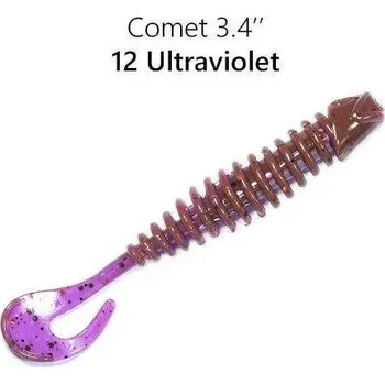 Umělá nástraha Crazy Fish Gumová nástraha Comet 8,5cm color 12 5ks
