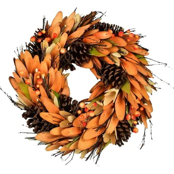 Věnec Podzimní věnec se šiškami Piava 35 cm